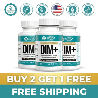 DIM 350mg with Broccoli extract – Optimize Estrogen Metabolism & Balance