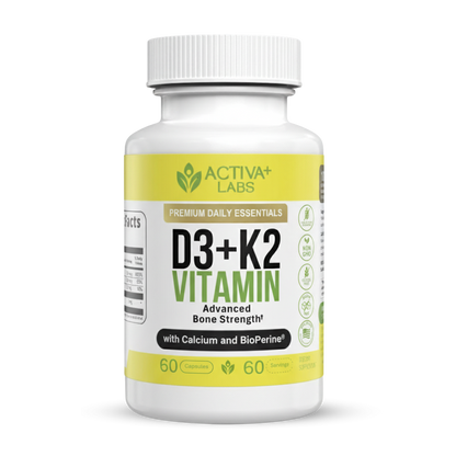 Complete Bone Trio – Vitamins D3 + K2  with Calcium