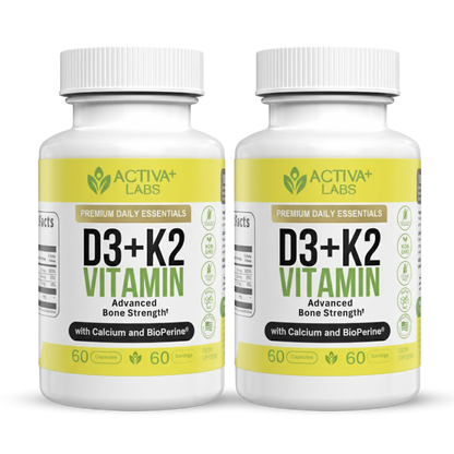 Complete Bone Trio – Vitamins D3 + K2  with Calcium