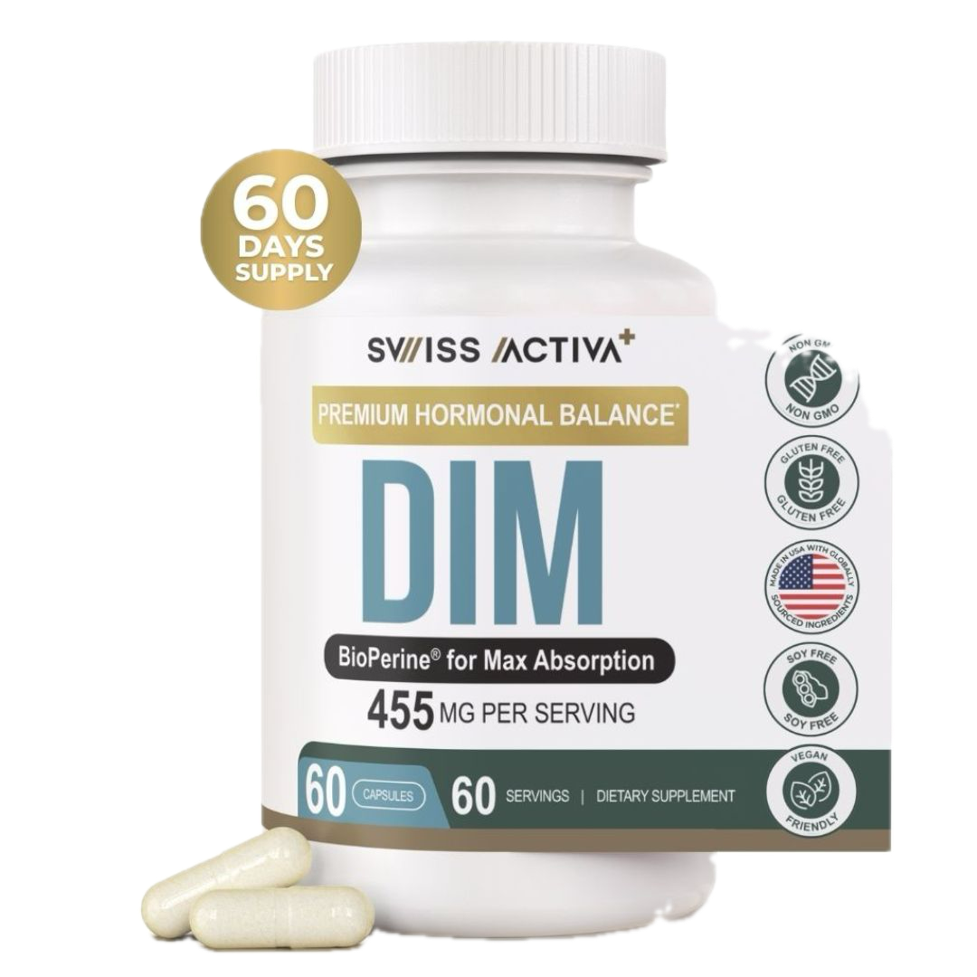 DIM supplement, estrogen balance supplement, hormone balance capsules, DIM 400 mg, DIM with BioPerine