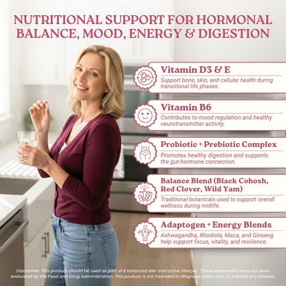Total Menopause Support - The only Formula that supports your Gut + Hormones