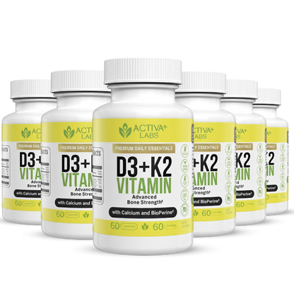 Complete Bone Trio – Vitamins D3 + K2  with Calcium