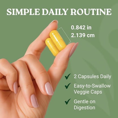 Third-Party Tested for Purity & Potency
Certified • Non-GMO
Clean Label Certified Supplement
No Fillers, Additives or Artificial Ingredients