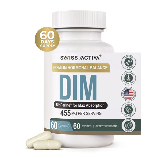 DIM supplement, estrogen balance supplement, hormone balance capsules, DIM 400 mg, DIM with BioPerine