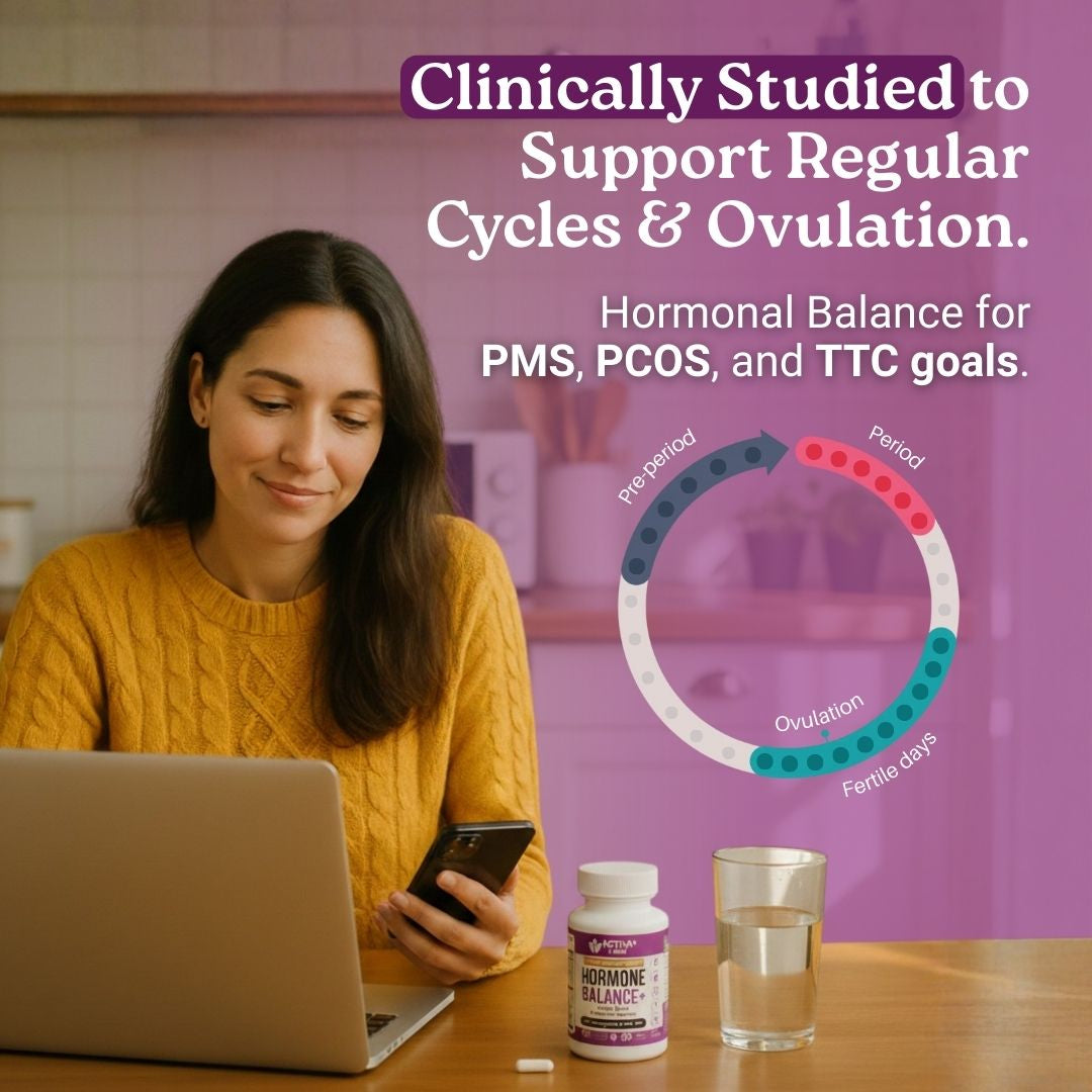 ovulation support
period regulation
PMS relief
inositol supplement
PCOS support for women