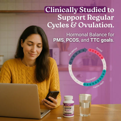 ovulation support
period regulation
PMS relief
inositol supplement
PCOS support for women