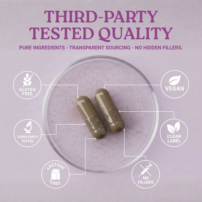 third-party tested supplements
clean label
vegan women’s supplement
non-GMO supplement
Usa supplement quality