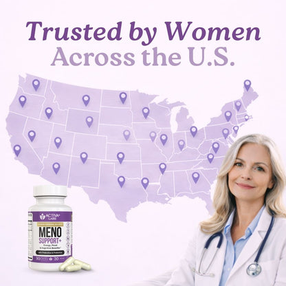 Doctor-formulated menopause supplement; Trusted women’s supplement; Expert-designed menopause formula