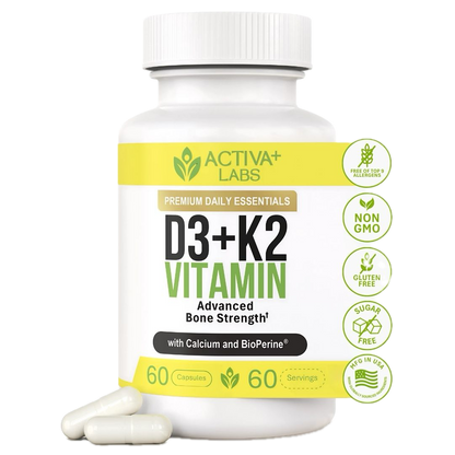 Complete Bone Trio – Vitamins D3 + K2  with Calcium