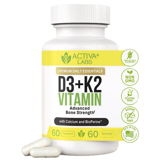 Complete Bone Trio – Vitamins D3 + K2  with Calcium